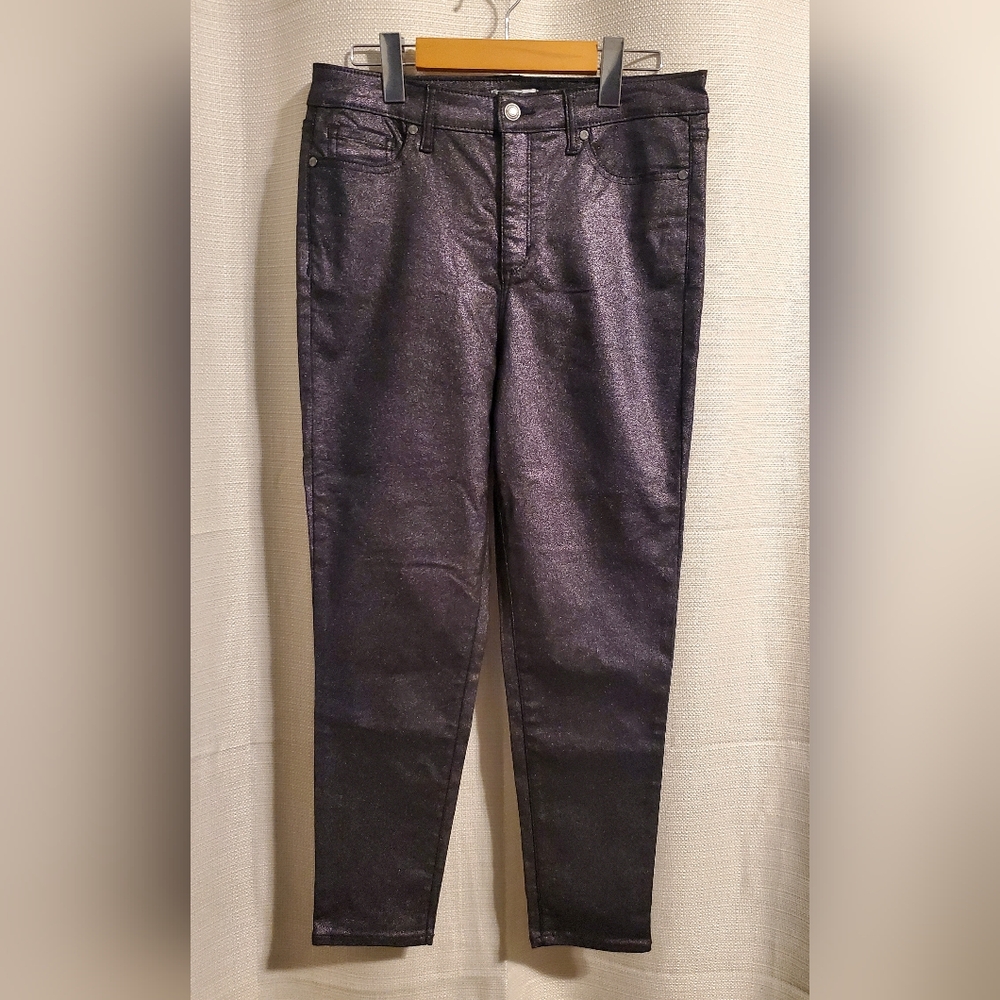 (4/$20) Sofia Women's Black Jeans Glittery